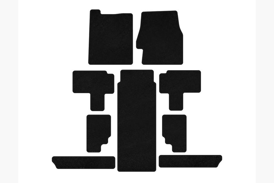 Kia Carnival 2002-2013 Textil Fußmatten Deluxe (Komplettset, Schwarz) Foto 1
