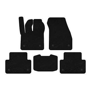 Textil Fußmatten Deluxe (Schwarz)