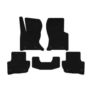 Textil Fußmatten Deluxe (Schwarz)