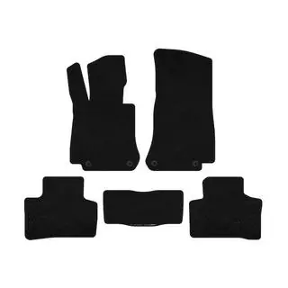 Textil Fußmatten Deluxe (Schwarz)