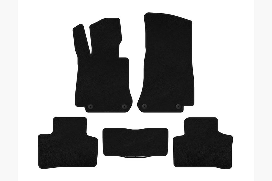 Mercedes EQC 2019-2023 Textil Fußmatten Deluxe (Schwarz) Image