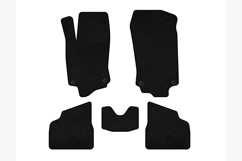 Opel Corsa C 2000-2006 Textil Fußmatten Deluxe (Schwarz) Foto 1