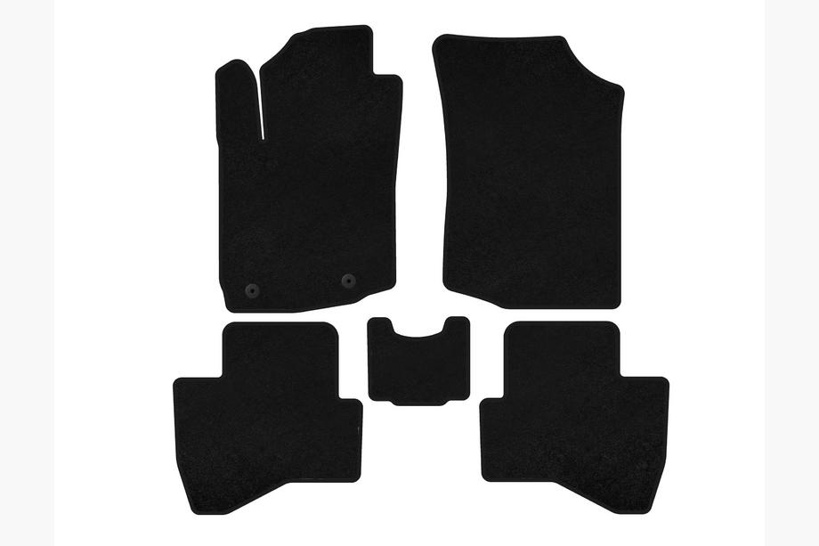 Peugeot 108 2014-2021 Textil Fußmatten Deluxe (HB, Schwarz) Image