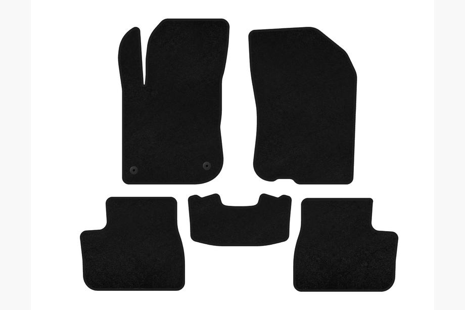 Peugeot 208 2012-2019 Textil Fußmatten Deluxe (Schwarz) Foto 1