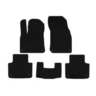 Textil Fußmatten Deluxe (Schwarz)