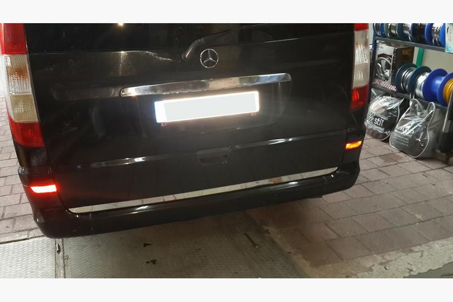 Mercedes Viano 2004-2014 Kofferraumdeckel Zierleiste Edelstahl Foto 5
