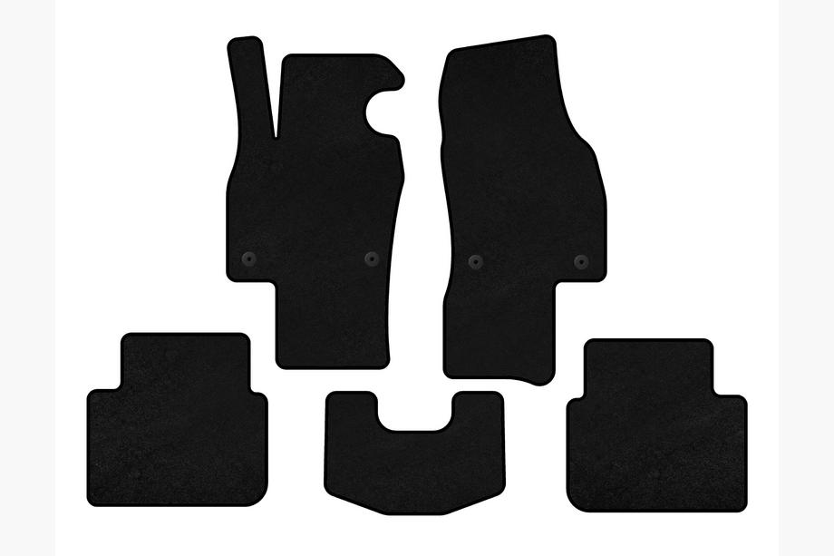 Skoda Scala 2018- Textil Fußmatten Deluxe (HB, Schwarz) Image