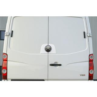 Chrom Rahmen Hecklogo (Edelstahl) Mercedes Sprinter W906 2006–2018 Foto 1