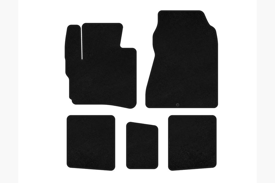 Toyota IQ 2008-2015 Textil Fußmatten Deluxe (HB, Schwarz) Foto 1