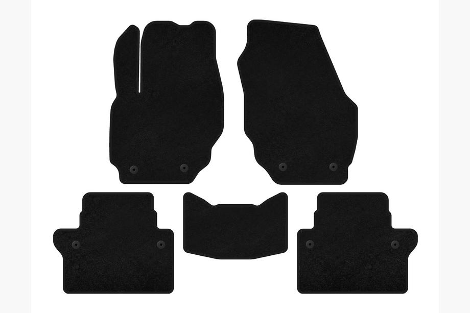 Volvo S80 2006-2016 Textil Fußmatten Deluxe (Schwarz) Image