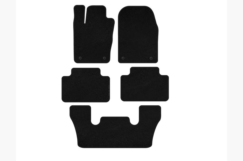 Dodge Durango 2010- Textil Fußmatten Deluxe (3 Reihen, Schwarz) Image