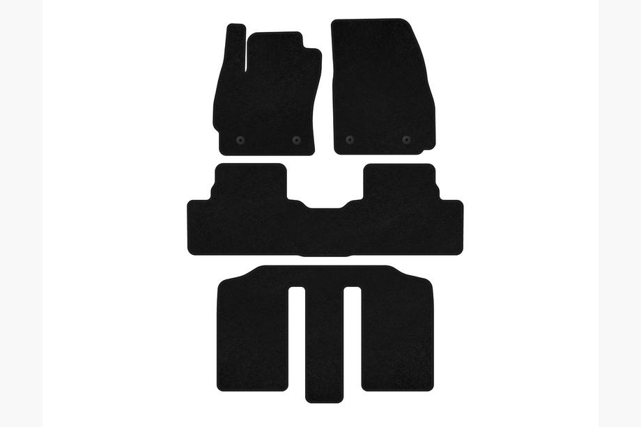 Mazda 5 2010-2018 Textil Fußmatten Classic (3 Reihen, schwarz) Image