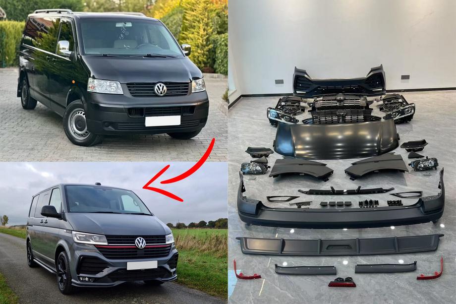 Volkswagen T5 Multivan 2003–2010 Facelift Kit auf T6.1 Sportline Foto 1