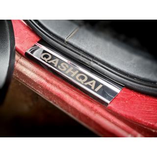 Einstiegsleisten Edelstahl Carmos V1 4 Stück Nissan Qashqai 2007-2010 Foto 3