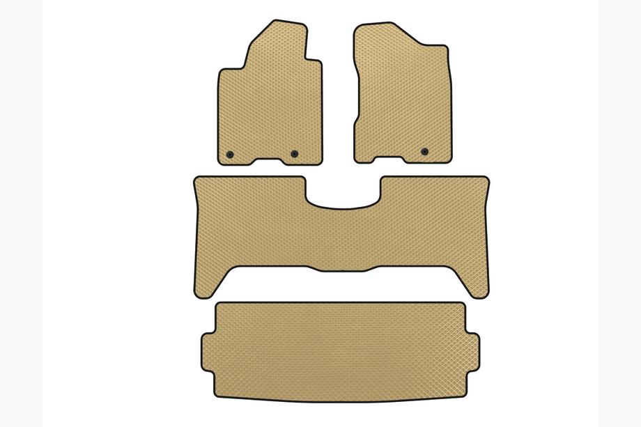 Nissan Armada 2003-2015 EVA Fußmatten (3 Reihen, 2003-2008, Beige) Foto 1