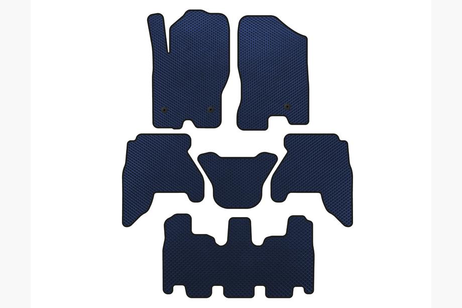 Nissan Pathfinder R51 2005-2014 EVA Fußmatten (3-reihig, Blau, 2010-2014) Image