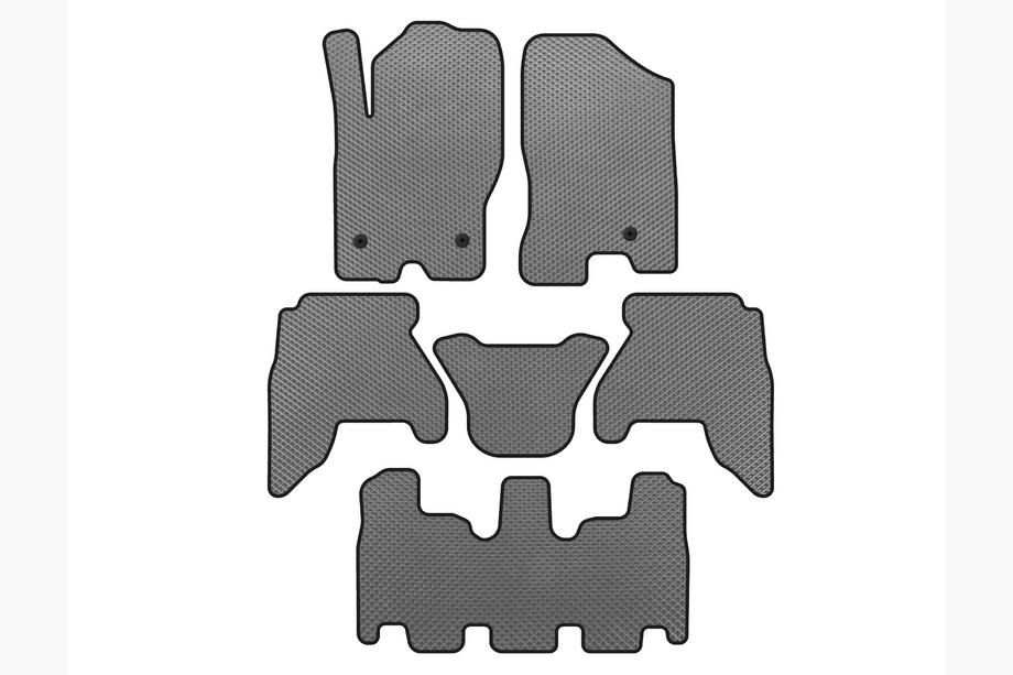 Nissan Pathfinder R51 2005-2014 EVA Fußmatten (3 Reihen, Grau, 2010-2014) Foto 1