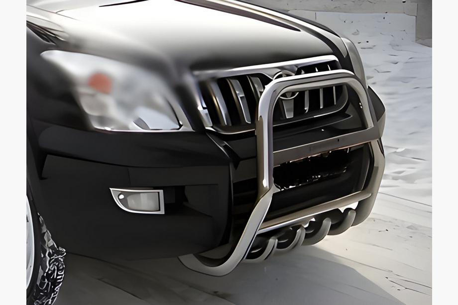 Toyota Land Cruiser Prado 120 2002-2009 Frontbügel hoch (Edelstahl) Image