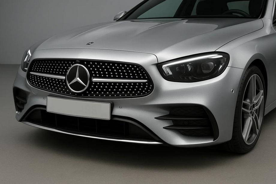 Mercedes E-class coupe C238 2016-2024 Frontgrill Diamond Silber (für AMG-Line 2020-2023) Foto 3