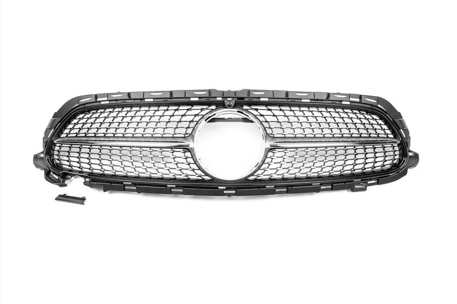Mercedes E-class coupe C238 2016-2024 Frontgrill Diamond Silber (für AMG-Line 2020-2023) Foto 1