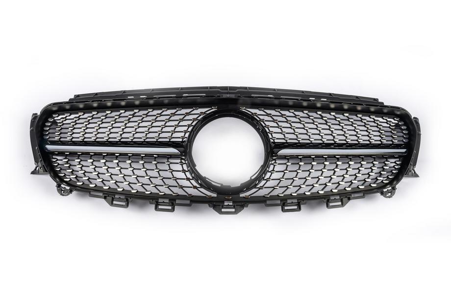 Mercedes E-class coupe C238 2016-2024 Frontgrill Diamond Black (für Avantgarde/AMG-Line/E43 AMG/E53 AMG 2016-2020) Mit Kameravorbereitung Foto 2