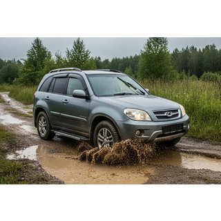 Seitenschweller RedLine V1 (2 Stk., Aluminium) Chery Tiggo 1 2005-2016 Foto 1