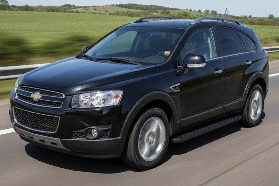 Chevrolet Captiva 2006-2019 Trittbretter Allmond Black (2 Stk., Aluminium) Image
