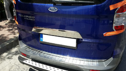 Ford Courier 2014-2023 Chromleiste über dem Kennzeichen (Edelstahl) OmsaLine - Italienischer Edelstahl Foto 1