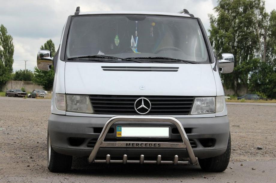 Mercedes Vito W638 1996-2003 Frontbügel WT003/4 (Edelstahl) ohne Schriftzug, 60mm Foto 3