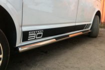 Volkswagen T5 Transporter 2003-2010 Seitliche Rohre (2 Stk., Edelstahl) 60mm, Kurzer Radstand Foto 10