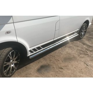 Seitliche Rohre (2 Stk., Edelstahl) Volkswagen T5 Transporter 2003-2010 Foto 3