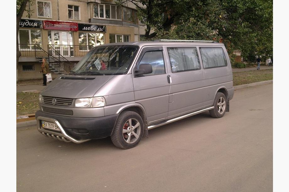 Volkswagen T4 Transporter 1990-2003 Seitliche Rohre (2 Stk., Edelstahl) 70mm, Langversion Foto 2