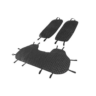 Sitzauflagen für Rücksitze ECO (Set, Schwarz mit schwarzer Naht) Foto 2