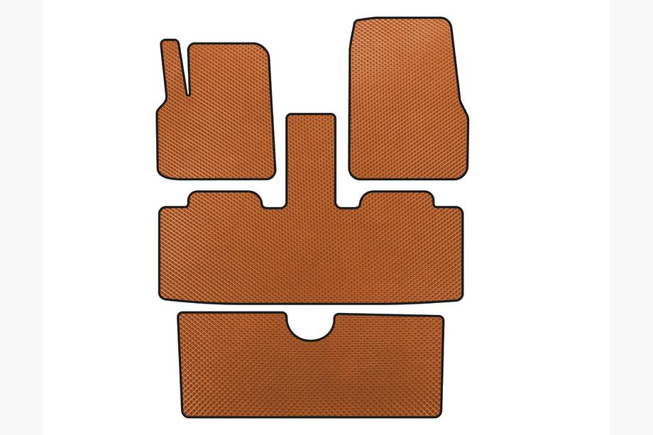 Renault Espace 2002-2014 EVA Fußmatten (3 Reihen, 7-Sitzer, Orange) Image