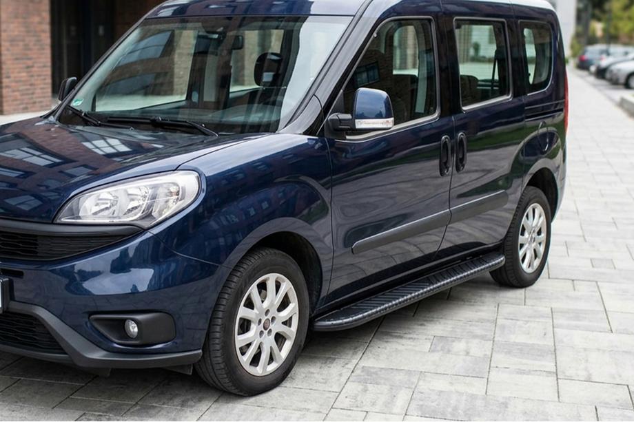 Fiat Doblo II 2010-2022 Seitenschweller Bosphorus Black (2 Stk., Aluminium) Image
