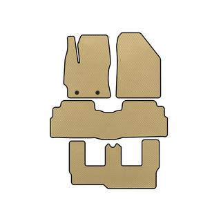 EVA Fußmatten (3 Reihen, 7-Sitzer, Beige)