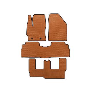 EVA Fußmatten (3 Reihen, 7-Sitzer, Orange)
