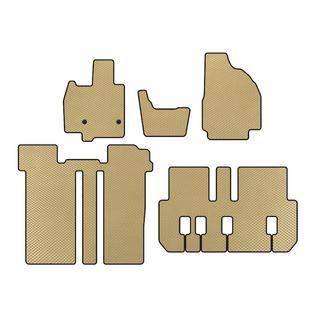 EVA Fußmatten (3 Reihen, 6-Sitzer, Beige)