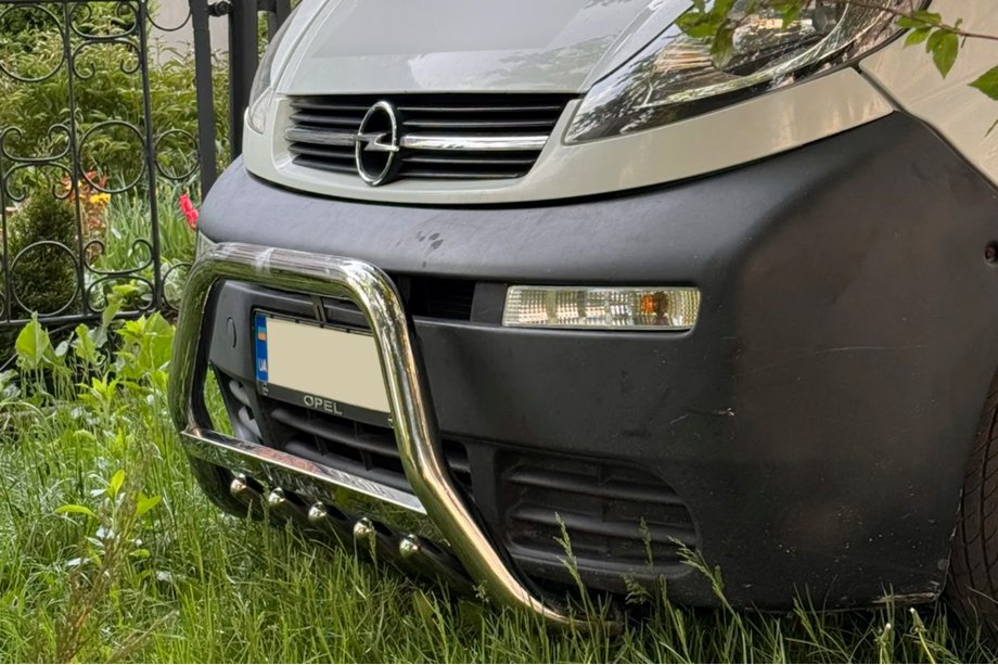 Opel Vivaro 2001–2015 Frontbügel WT003-4 (Edelstahl) Ohne Schriftzug Foto 4