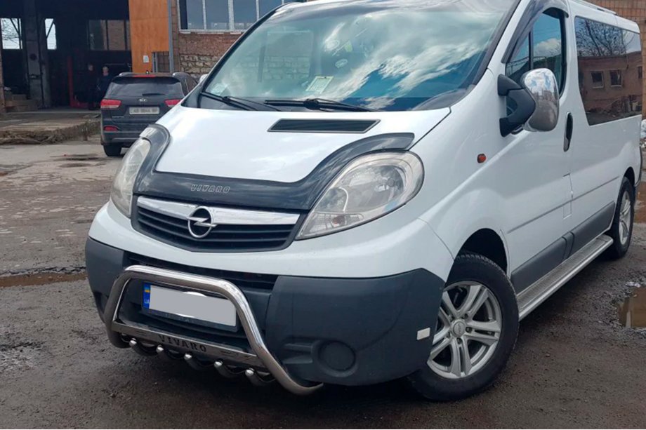 Opel Vivaro 2001–2015 Frontbügel WT003-4 (Edelstahl) Ohne Schriftzug Foto 8