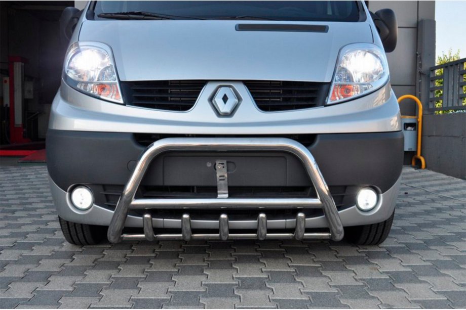 Opel Vivaro 2001–2015 Frontbügel WT003-4 (Edelstahl) Ohne Schriftzug Foto 6