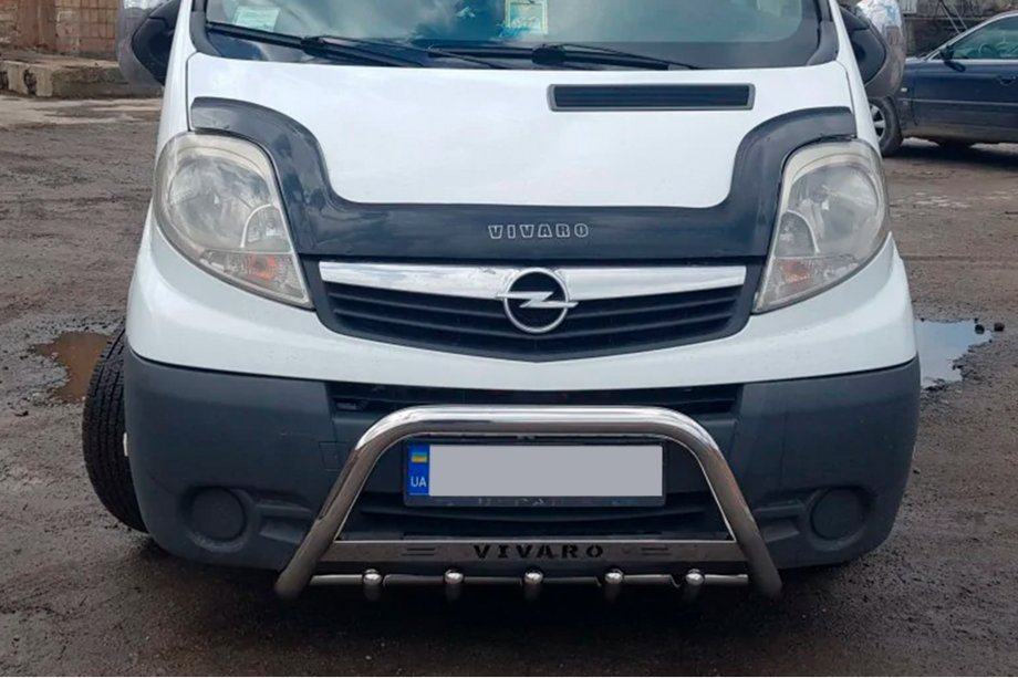 Opel Vivaro 2001–2015 Frontbügel WT003-4 (Edelstahl) Ohne Schriftzug Foto 2
