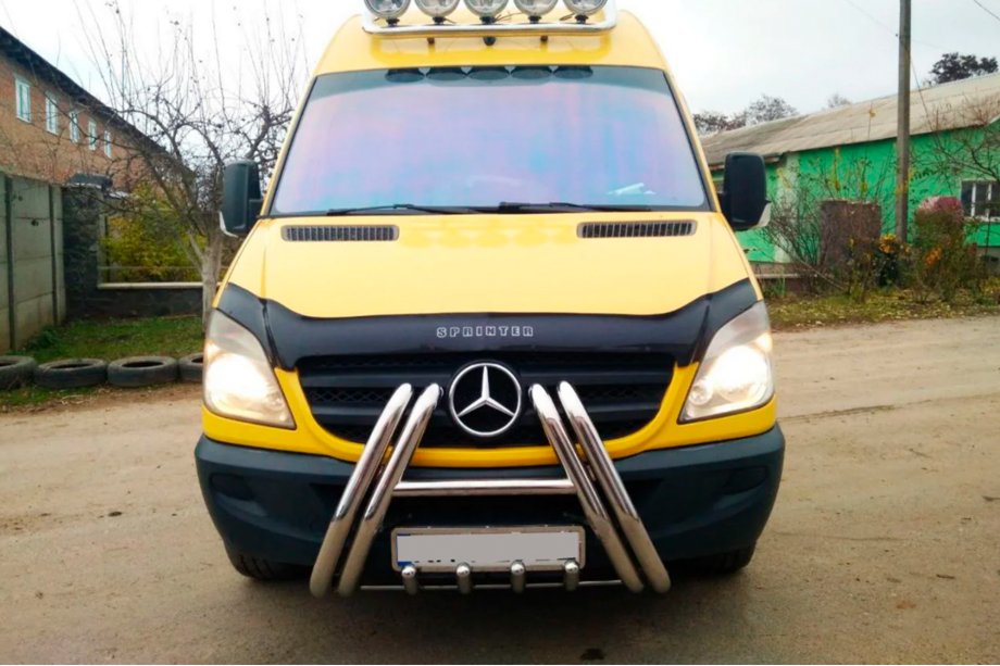 Mercedes Sprinter W906 2006–2018 Frontbügel F1-01 (2013-2018, Edelstahl) Foto 4