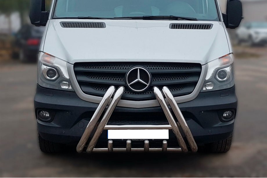 Mercedes Sprinter W906 2006–2018 Frontbügel F1-01 (2013-2018, Edelstahl) Foto 1