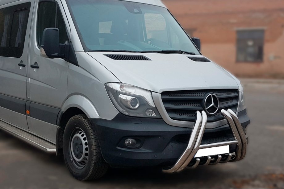Mercedes Sprinter W906 2006–2018 Frontbügel F1-01 (2013-2018, Edelstahl) Foto 2