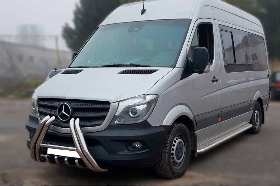 Mercedes Sprinter W906 2006–2018 Frontbügel F1-01 (2013-2018, Edelstahl) Foto 3
