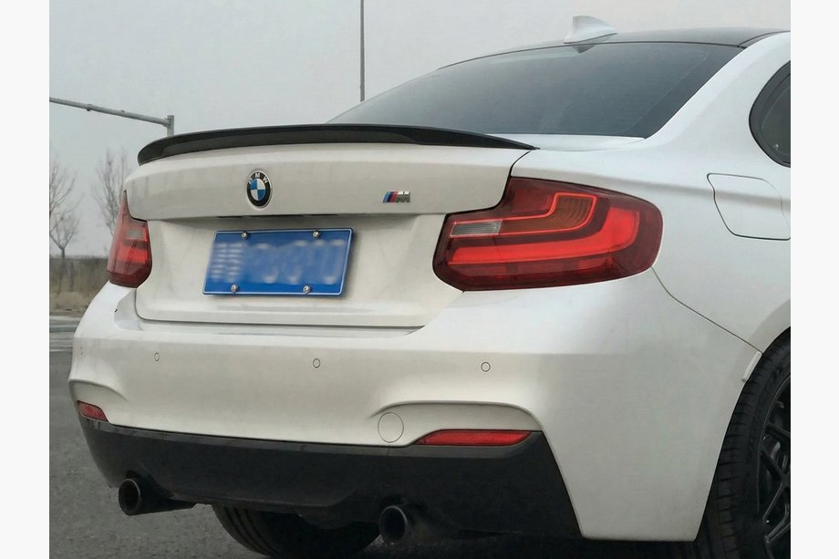 BMW 2 Series F22/F23 2014-2021 Spoiler P-Style (für F22, Schwarz Glanz) Foto 1
