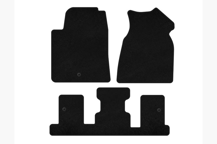 GMC Acadia 2006-2017 Textil Fußmatten Premium (1+3 Reihe, 2013-2017, Schwarz) Image