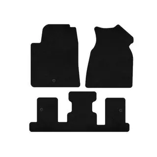 Textil Fußmatten Deluxe (1+3 Reihe, 2013-2017, Schwarz)