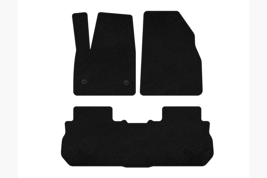 GMC Acadia 2017- Textil Fußmatten Premium (2 Reihen, 2017-2019, Schwarz) Image